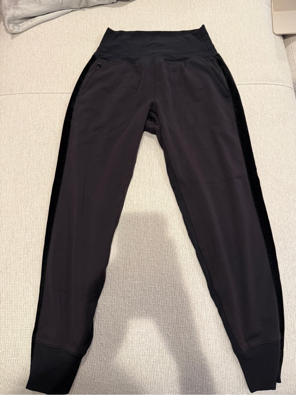 Athleta Venice High Rise Jogger (Suede-Effect Side Stripe)
